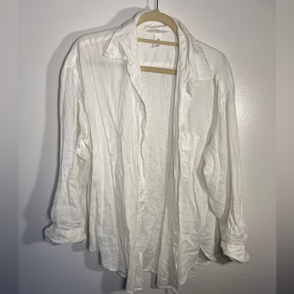 H&M thin button down blouse